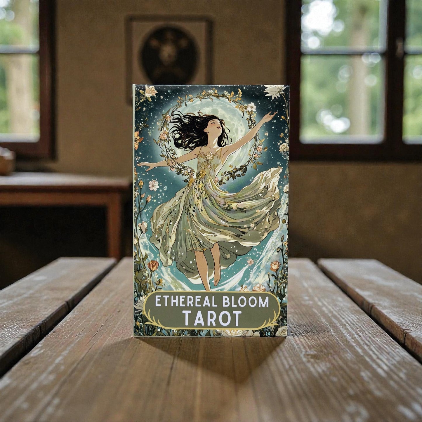 Ethereal Bloom Tarot Deck + 1-Year Premium Access to Myself Tarot App