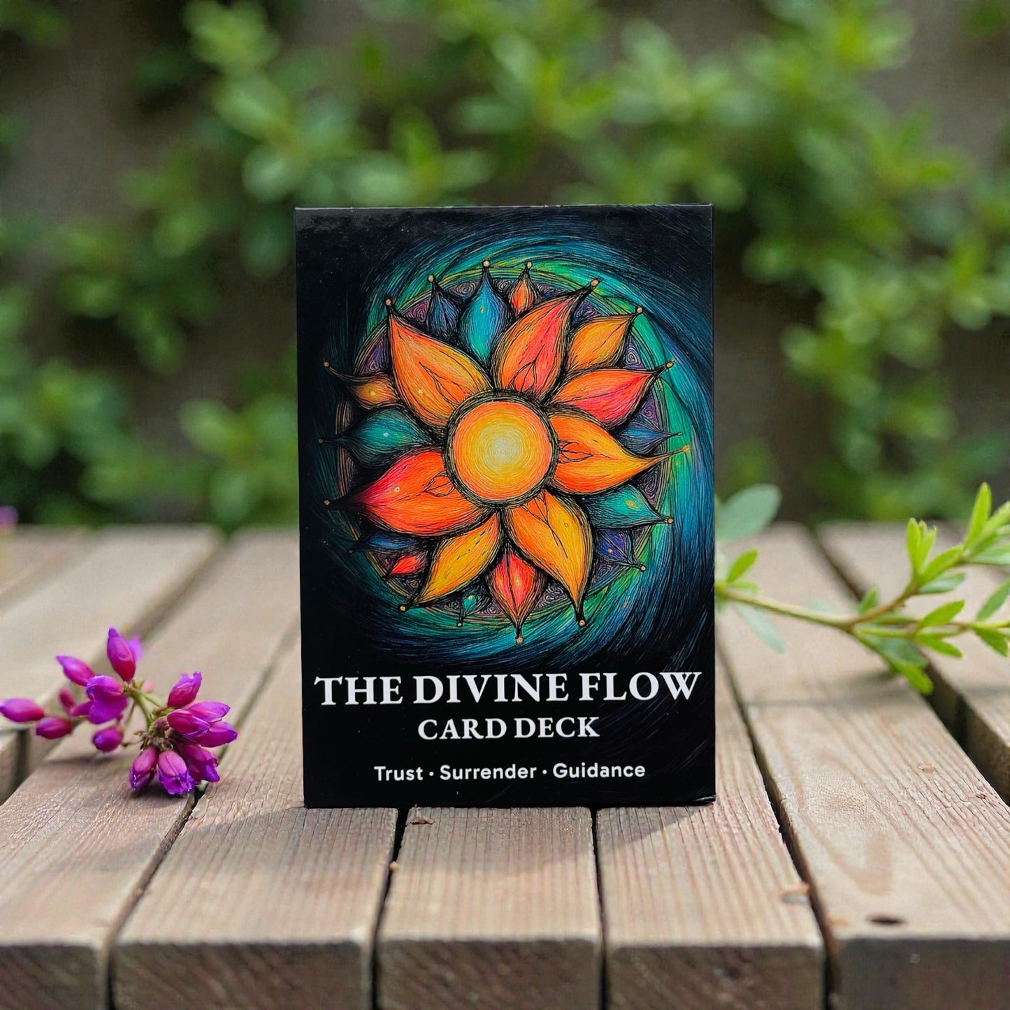 The Divine Flow Oracle Deck + 1-Year Premium Access to Myself Tarot App