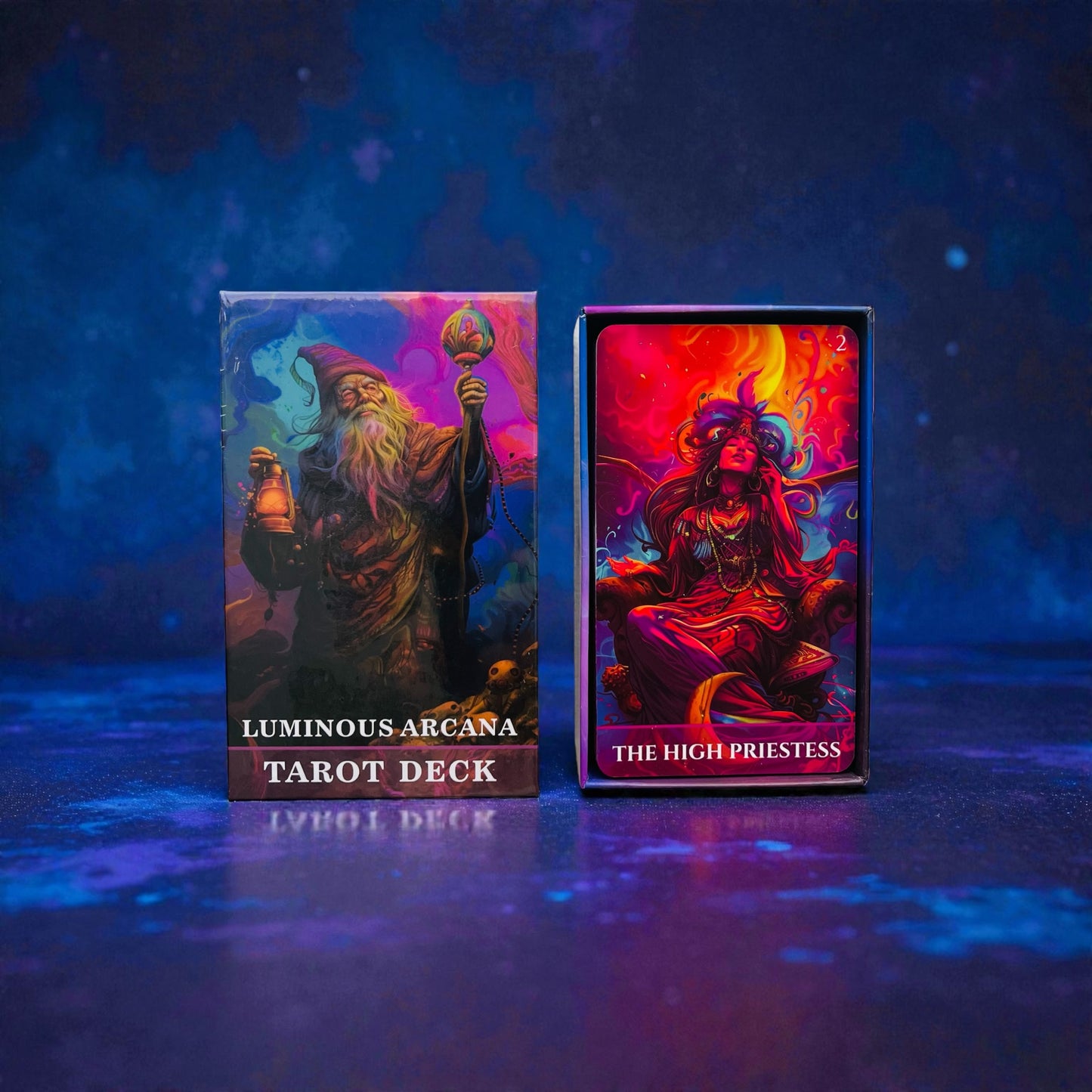 Luminous Arcana - Tarot Deck + 1-Year Premium Access to Myself Tarot App