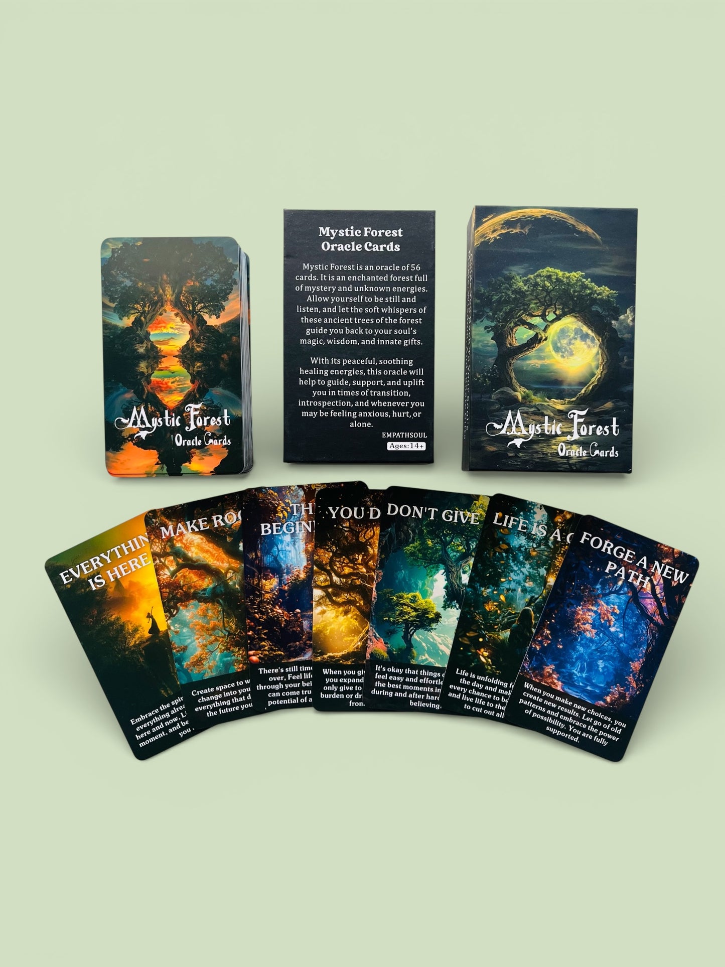 Mystic Forest - Oracle Deck + 1-Year Premium Access to Myself Tarot App