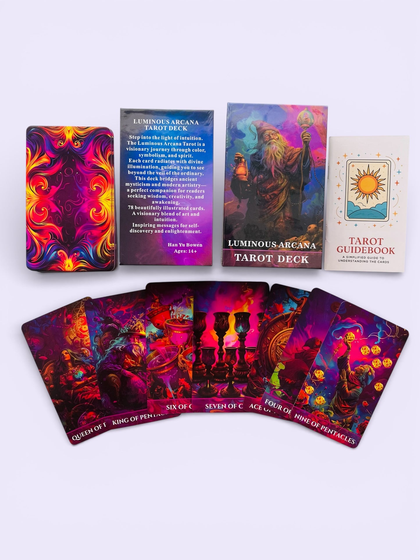 Luminous Arcana - Tarot Deck + 1-Year Premium Access to Myself Tarot App