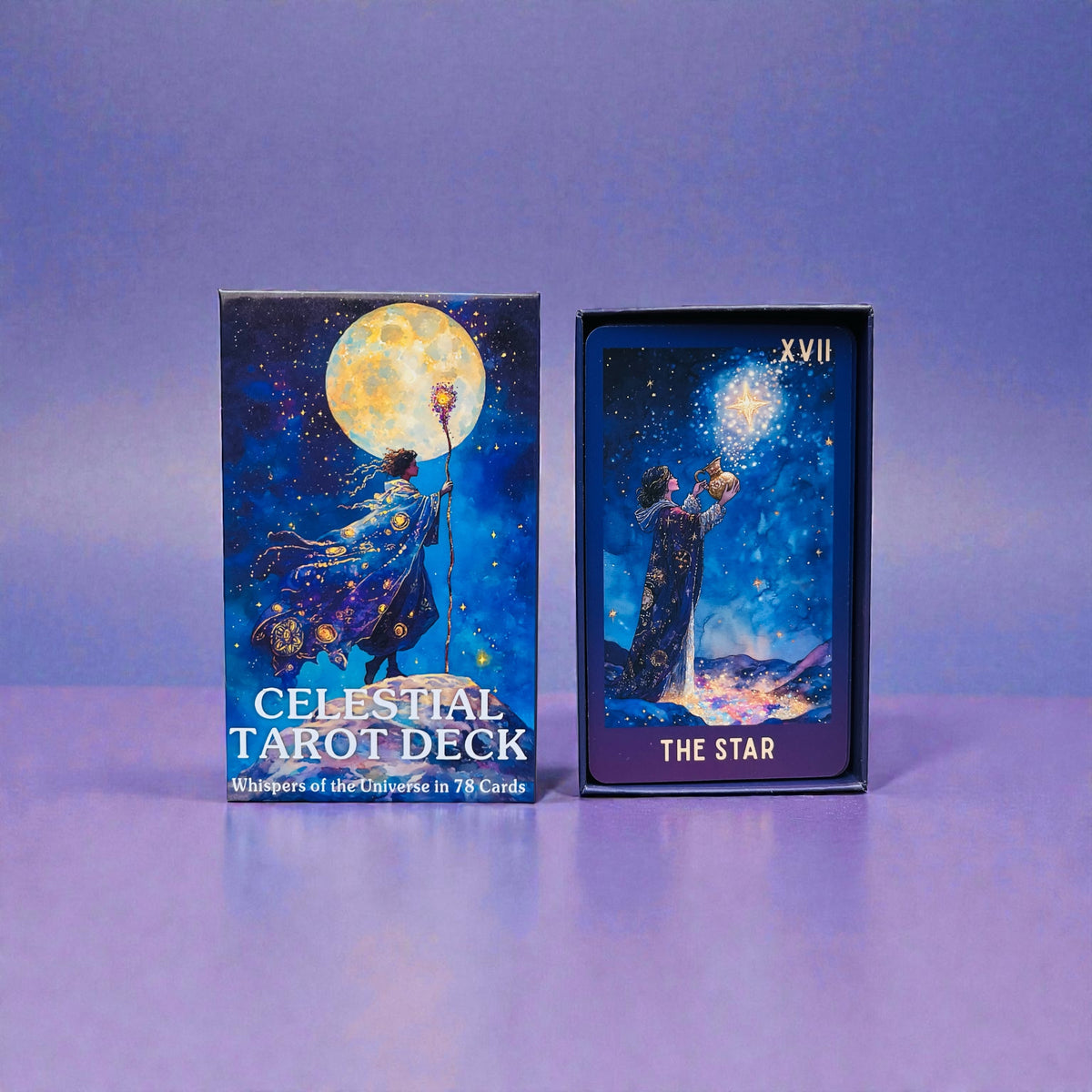 Celestial Tarot Deck + 1-Year Premium Access to Myself Tarot App