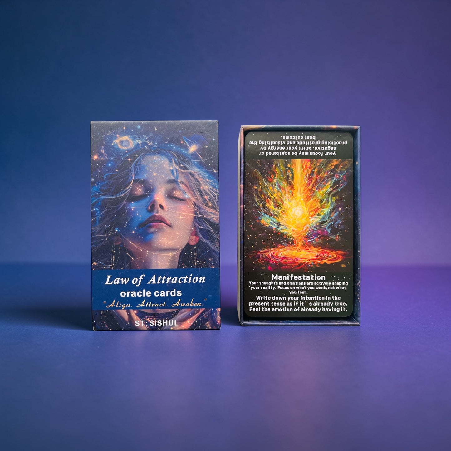 Law of Attraction - Oracle Deck + 1-Year Premium Access to Myself Tarot App