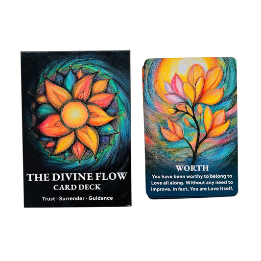 The Divine Flow Oracle Deck + 1-Year Premium Access to Myself Tarot App