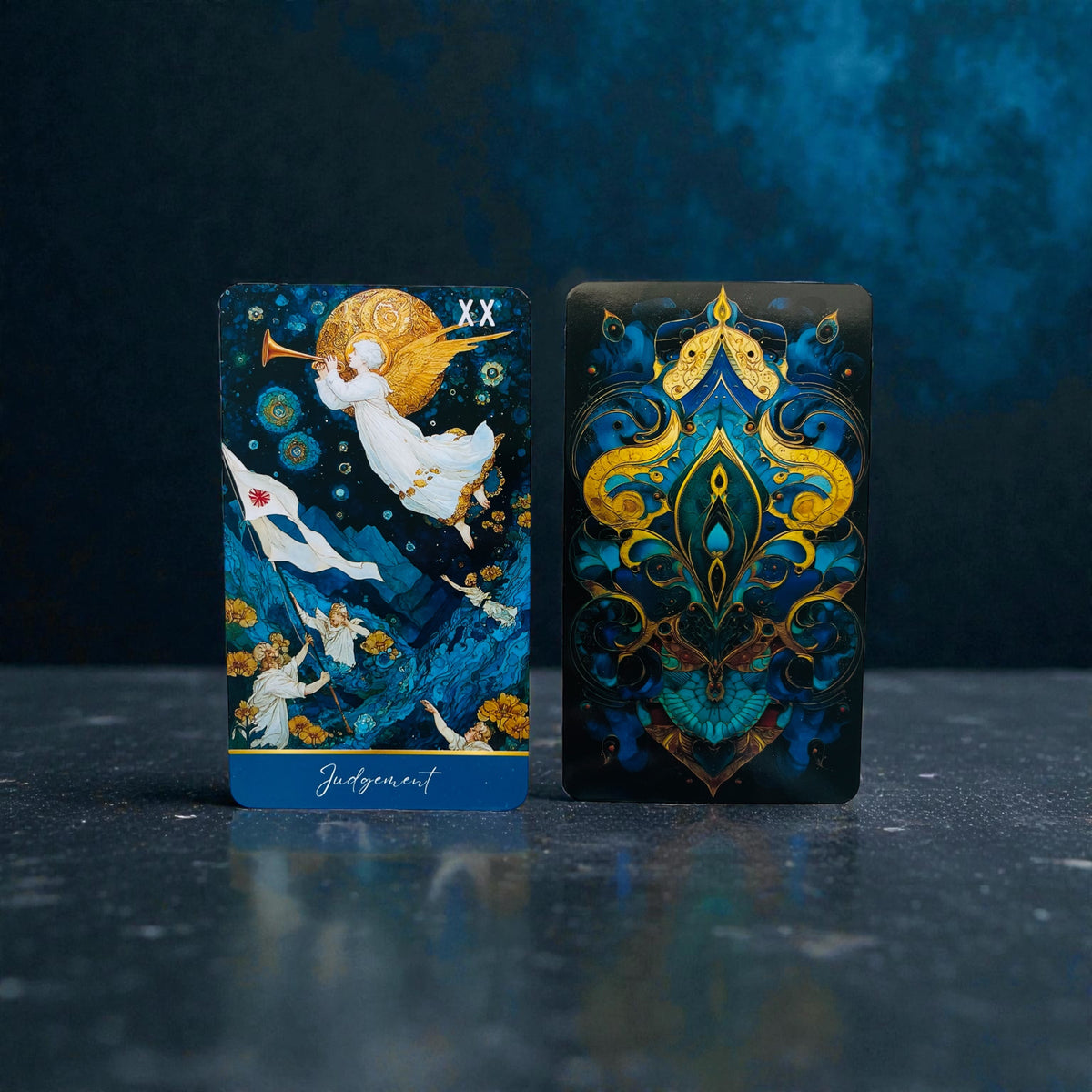 Azure Arcana - Tarot Deck + 1-Year Premium Access to Myself Tarot App
