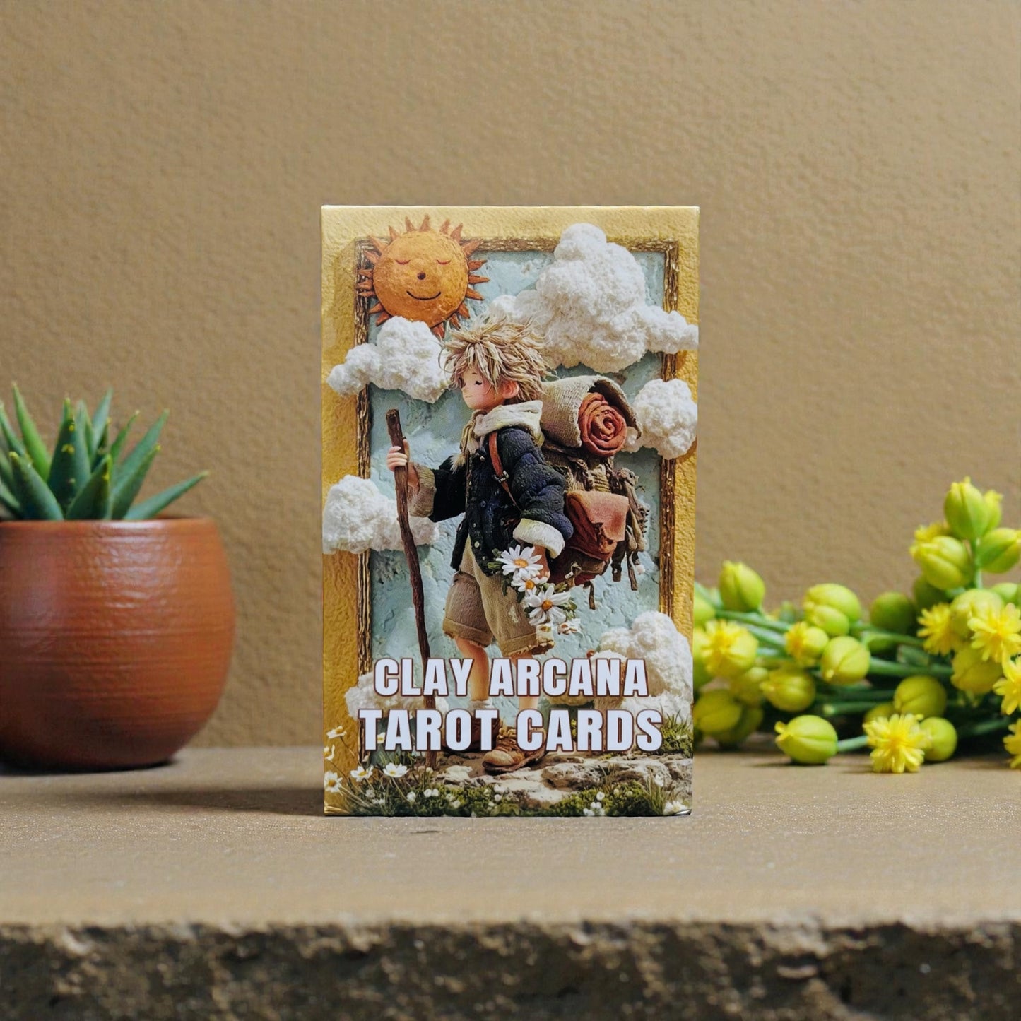 Clay Arcana - Tarot Deck + 1-Year Premium Access to Myself Tarot App