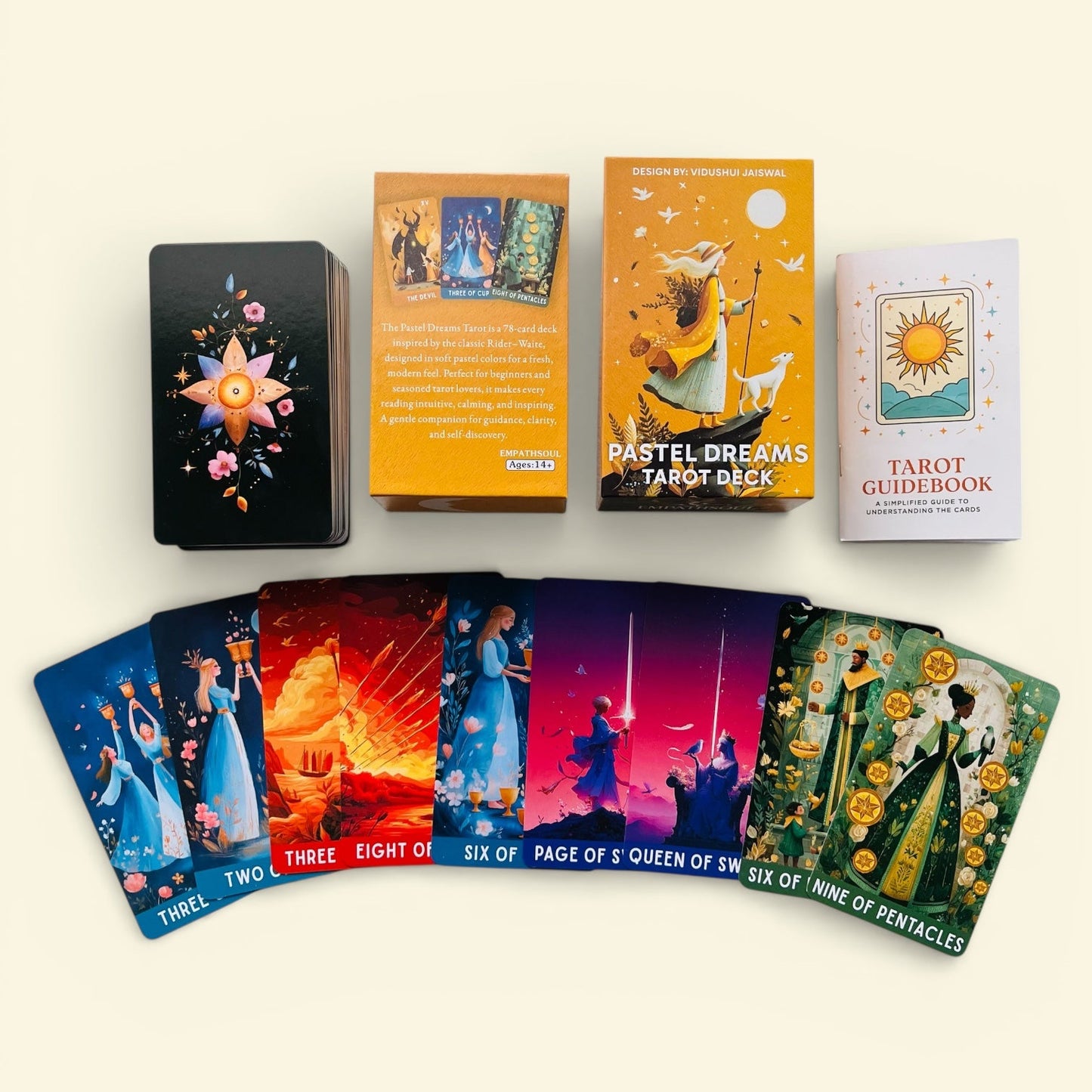 Pastel Dreams Tarot Deck + 1-Year Premium Access to Myself Tarot App
