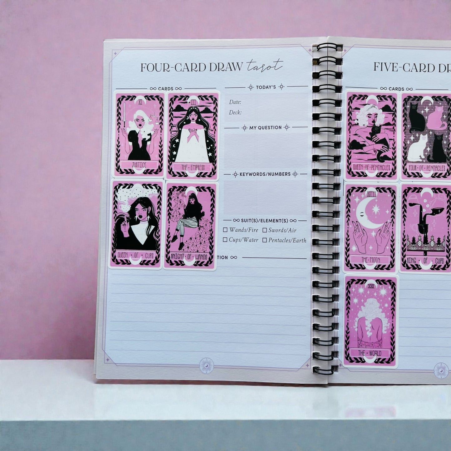 Tarot Practice Kit – Journal + 78 Card Stickers