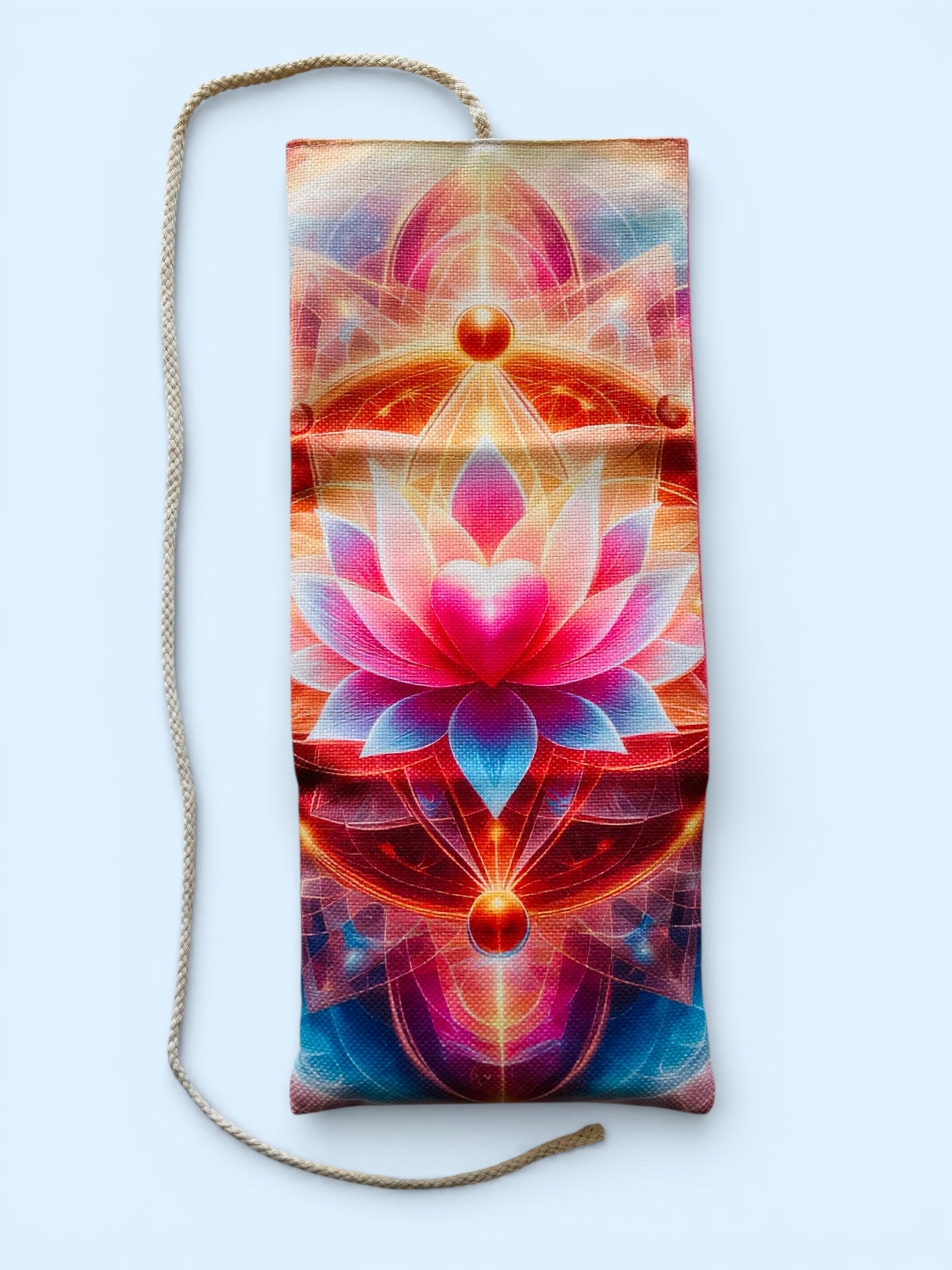 Sacred Heart Lotus – Tarot & Oracle Card Pouch