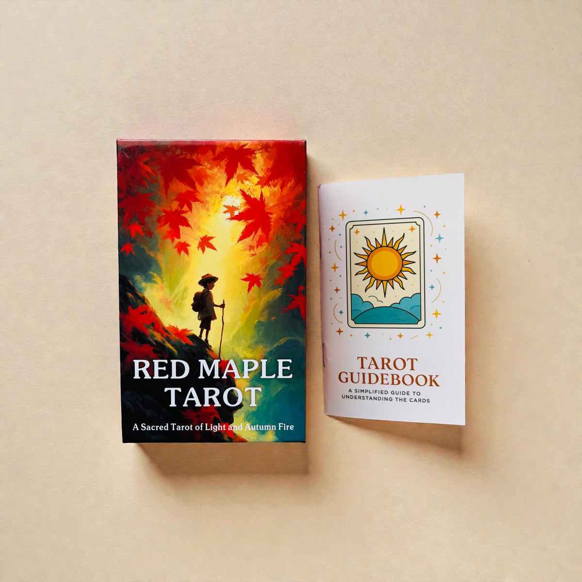 Red Maple Tarot Deck + 1-Year Premium Access to Myself Tarot App