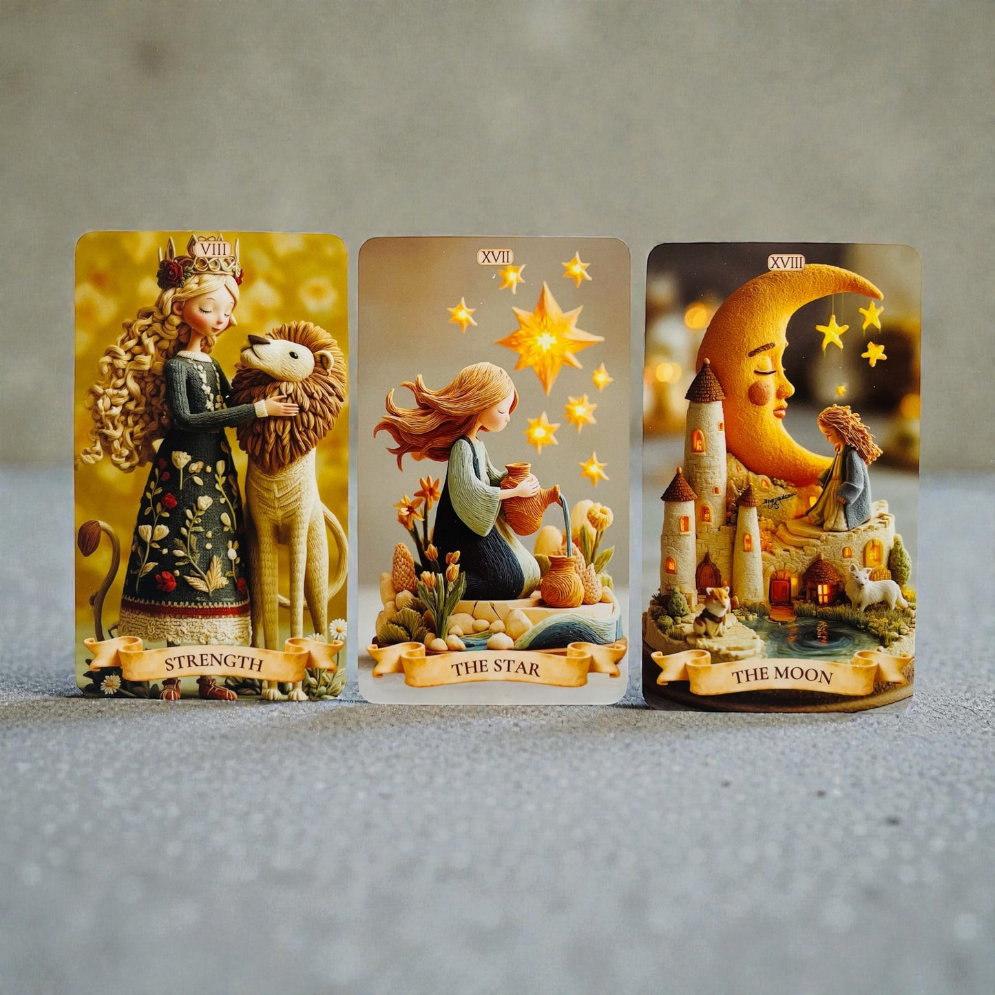 Clay Arcana - Tarot Deck + 1-Year Premium Access to Myself Tarot App