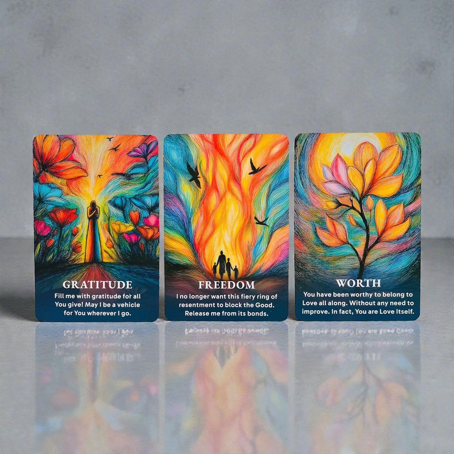 The Divine Flow Oracle Deck + 1-Year Premium Access to Myself Tarot App