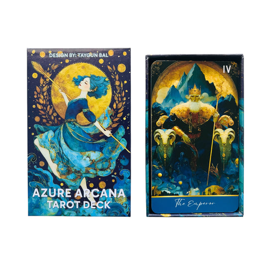 Azure Arcana - Tarot Deck + 1-Year Premium Access to Myself Tarot App
