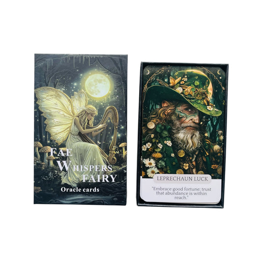 Fae Whispers Fairy Oracle - Oracle Deck + 1-Year Premium Access to Myself Tarot App