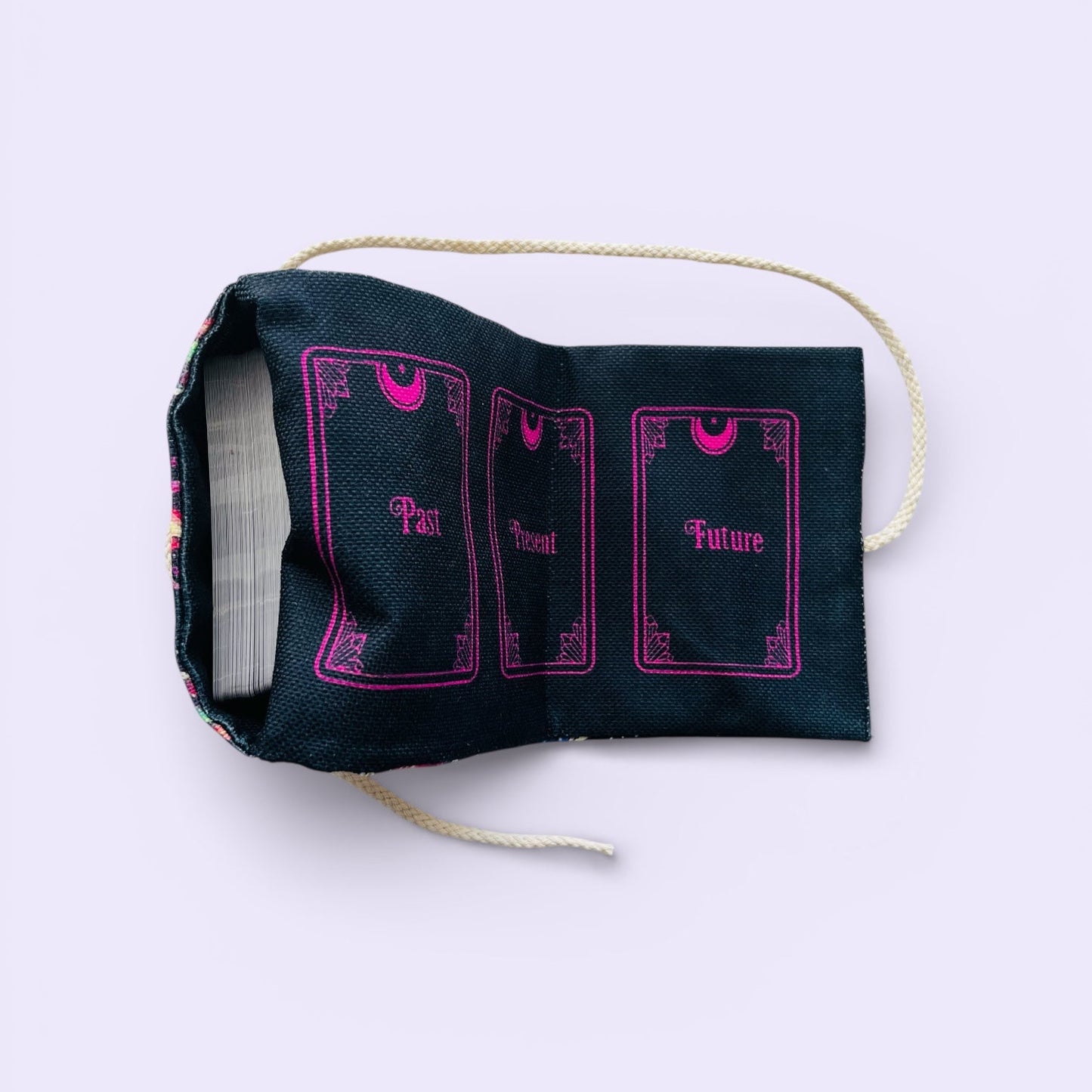 Winged Kitten Rainbow – Tarot & Oracle Card Pouch