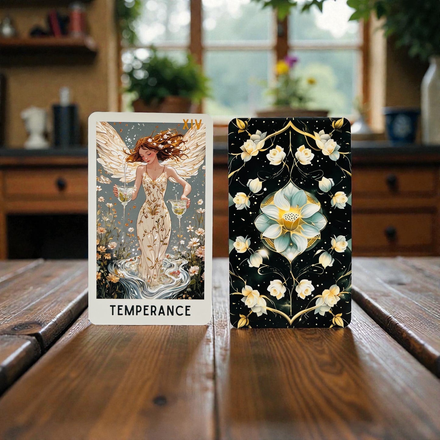 Ethereal Bloom Tarot Deck + 1-Year Premium Access to Myself Tarot App
