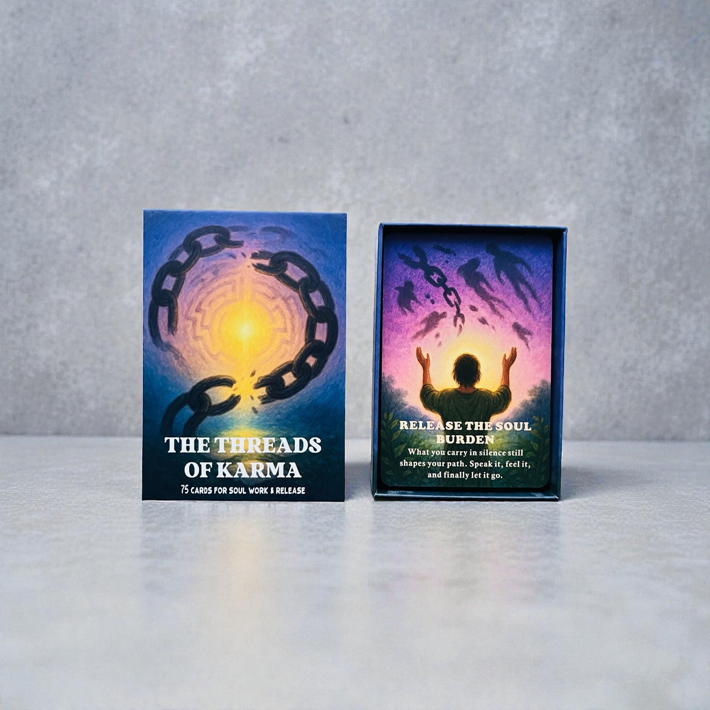 The Threads of Karma Oracle Deck + 1-Year Premium Access to Myself Tarot App