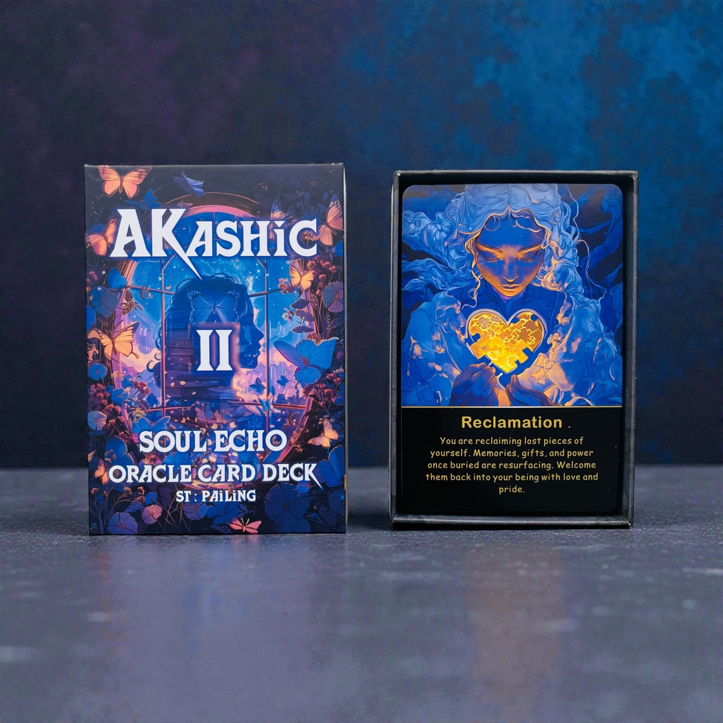Akashic Records II: Soul Echo Oracle Deck + 1-Year Premium Access to Myself Tarot App