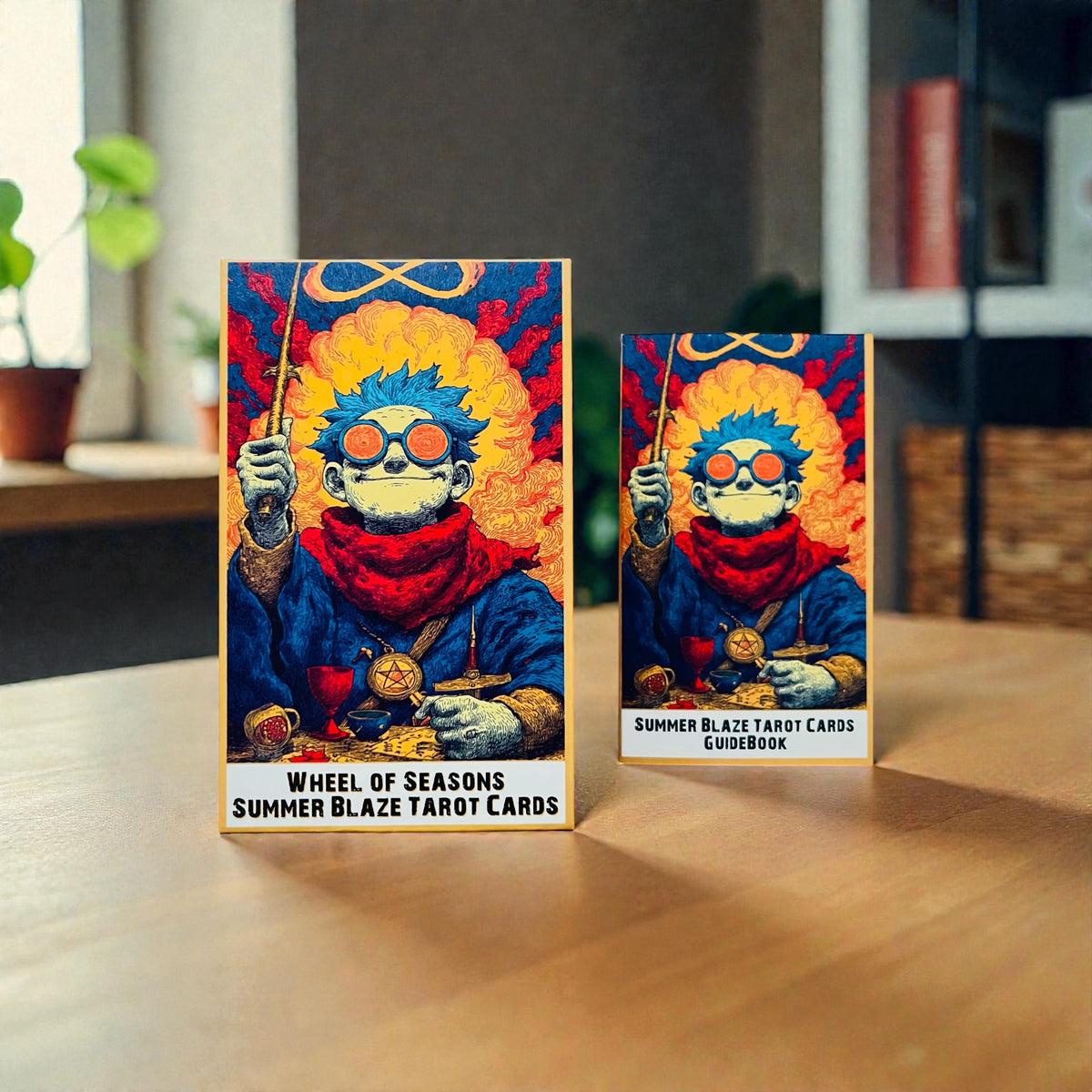 Wheel of the Seasons: Summer Blaze Tarot Deck + 1-Year Premium Access to Myself Tarot App