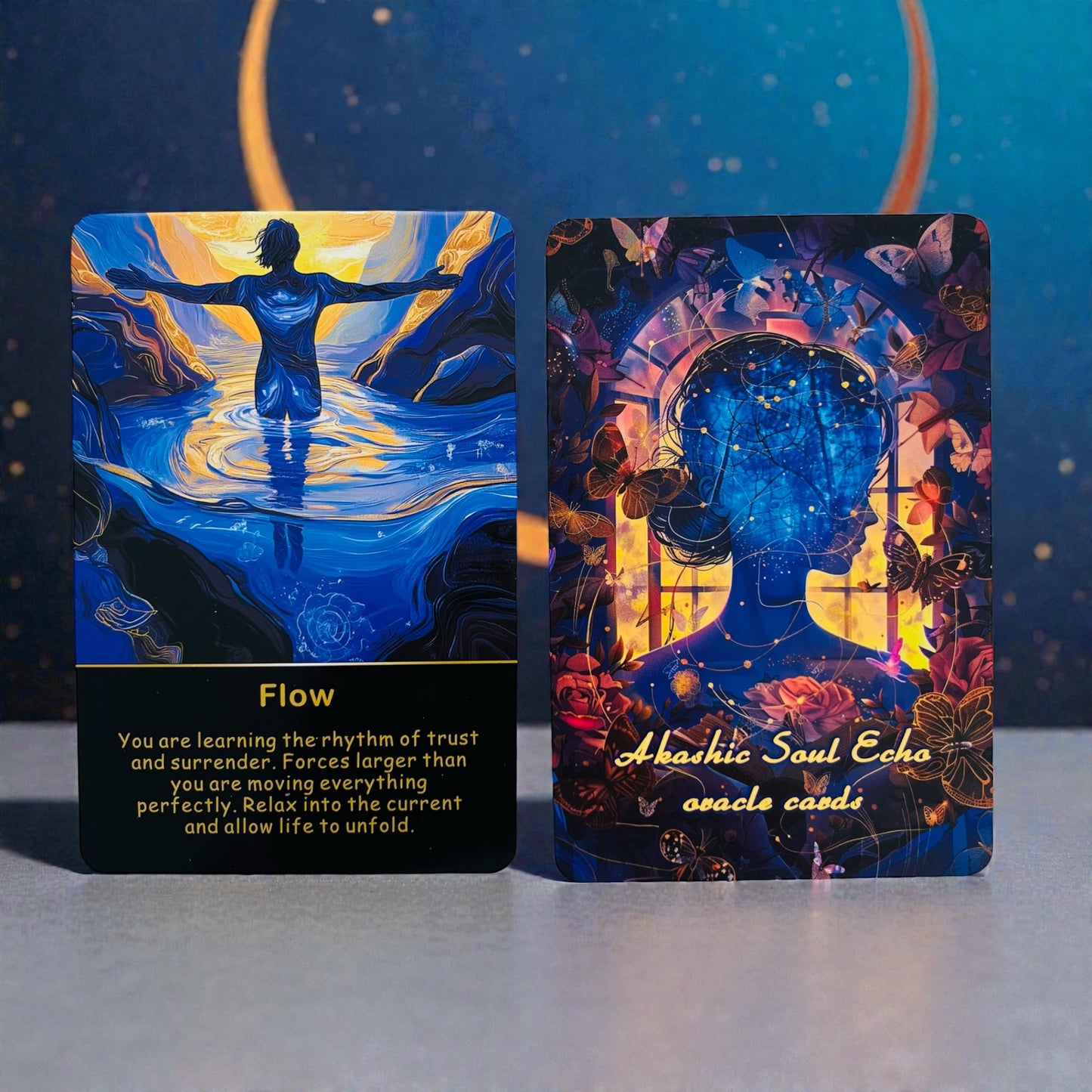 Akashic Records II: Soul Echo Oracle Deck + 1-Year Premium Access to Myself Tarot App