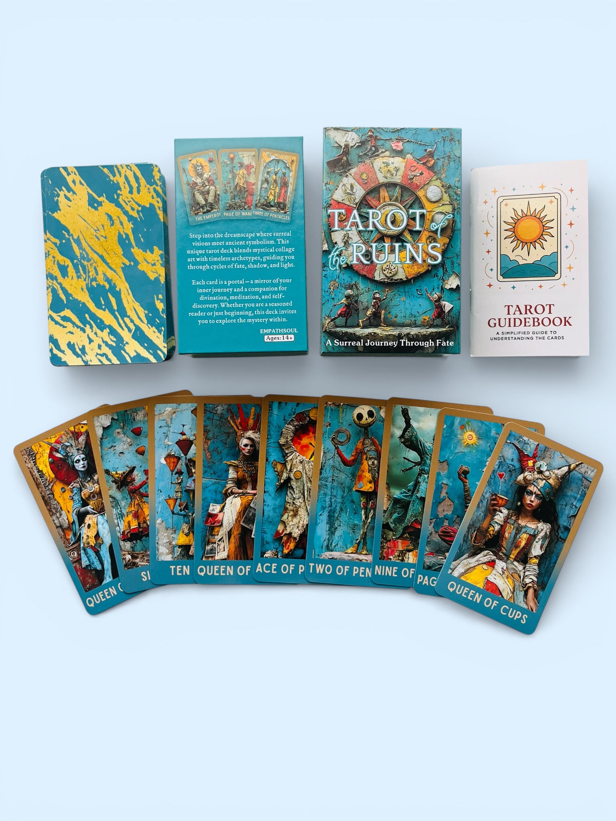Tarot of Ruins - Tarot Deck + 1-Year Premium Access to Myself Tarot App