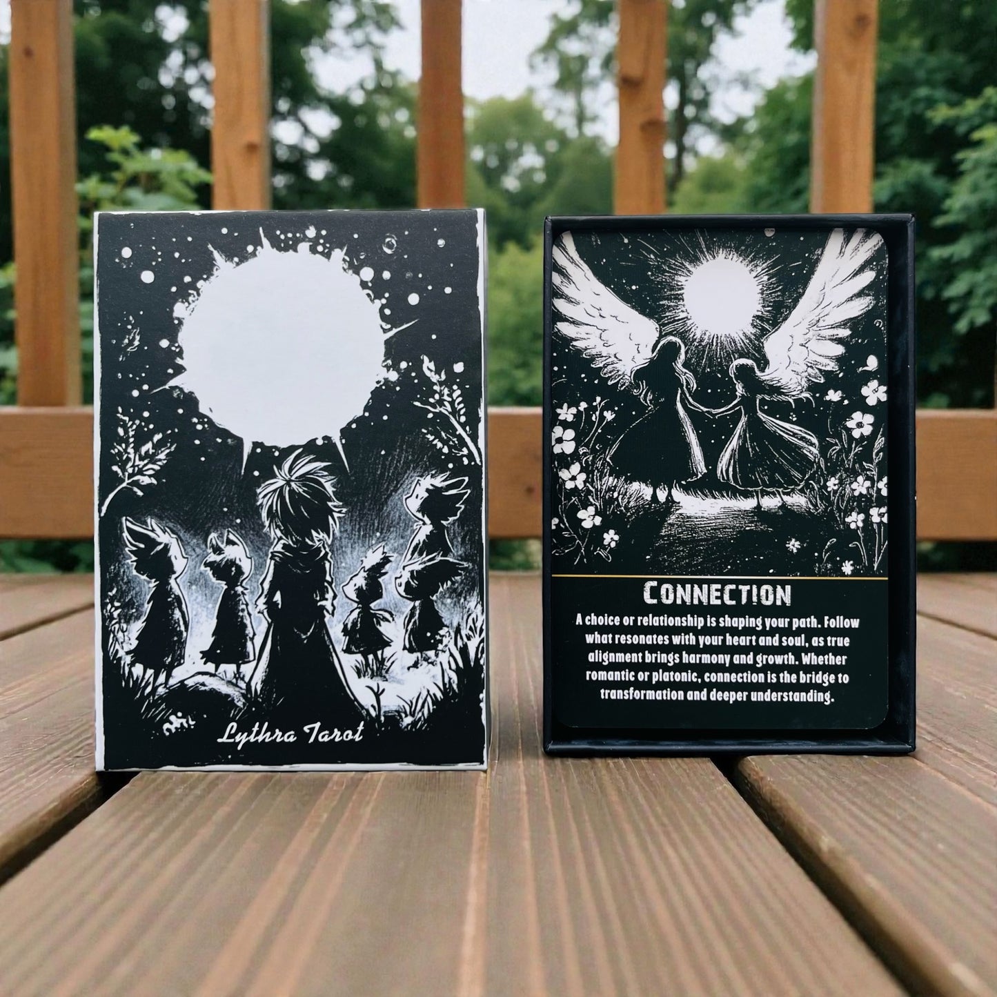 Lythra Tarot Oracle Deck + 1-Year Premium Access to Myself Tarot App