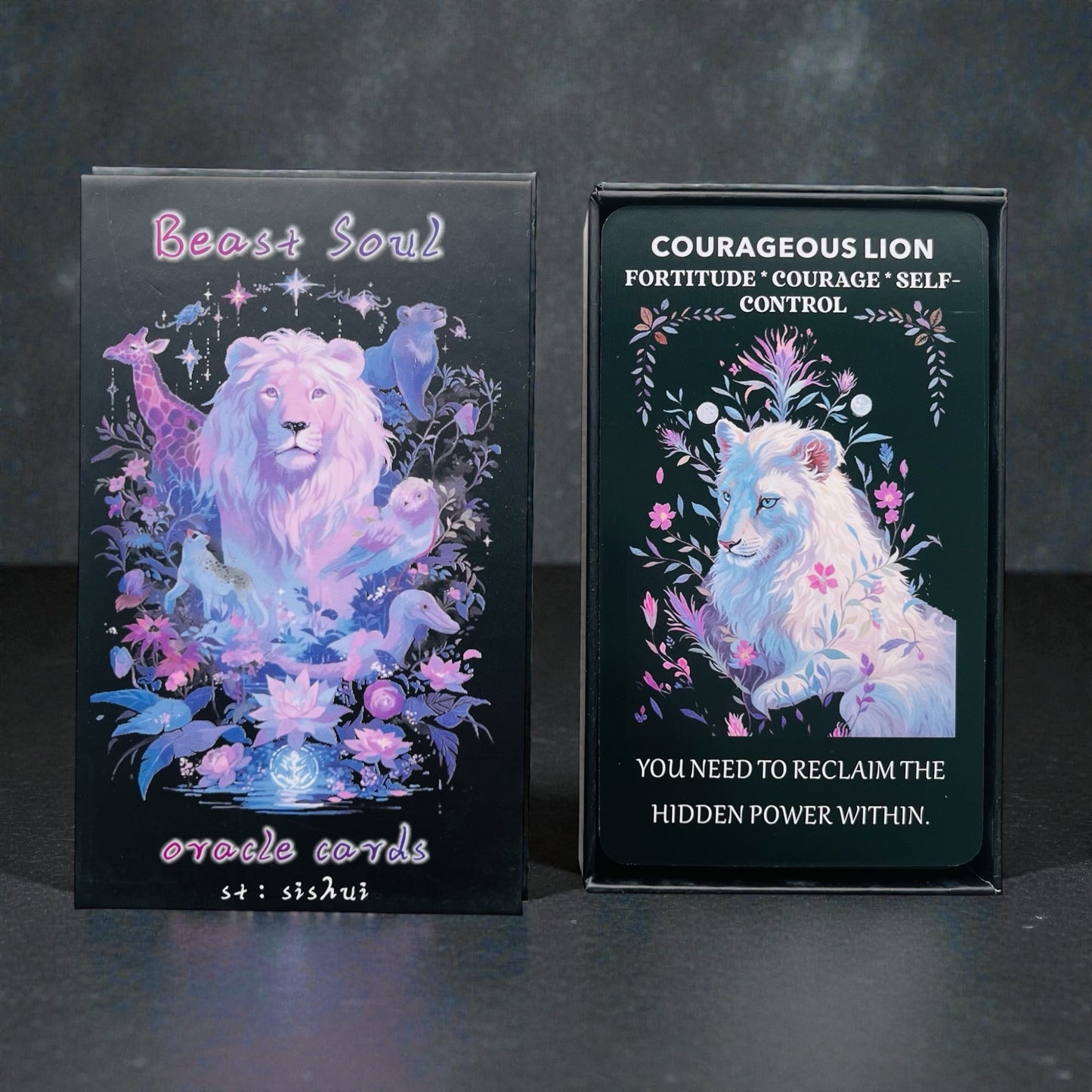 Beast Soul Oracle Deck + 1-Year Premium Access to Myself Tarot App