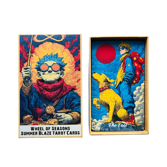 Wheel of the Seasons: Summer Blaze Tarot Deck + 1-Year Premium Access to Myself Tarot App