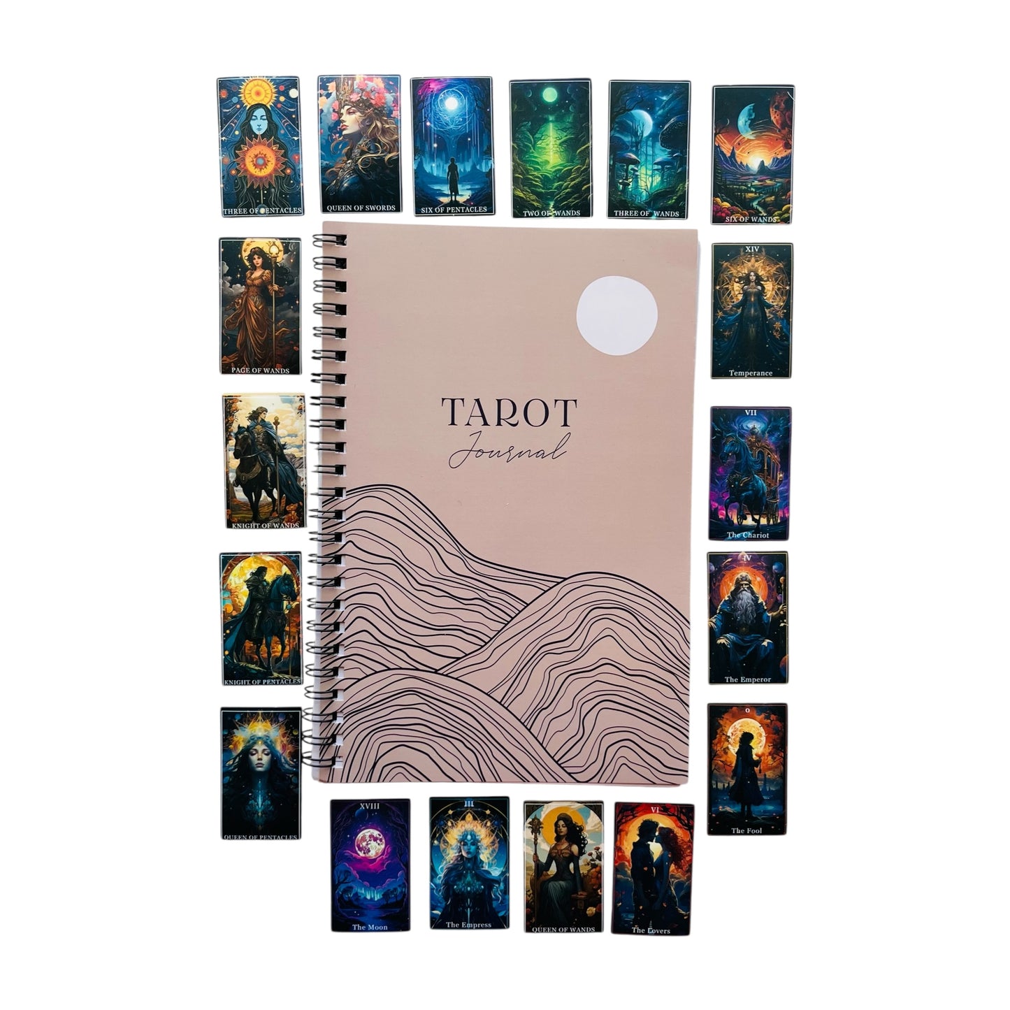 Tarot Practice Kit – Journal + 78 Card Stickers