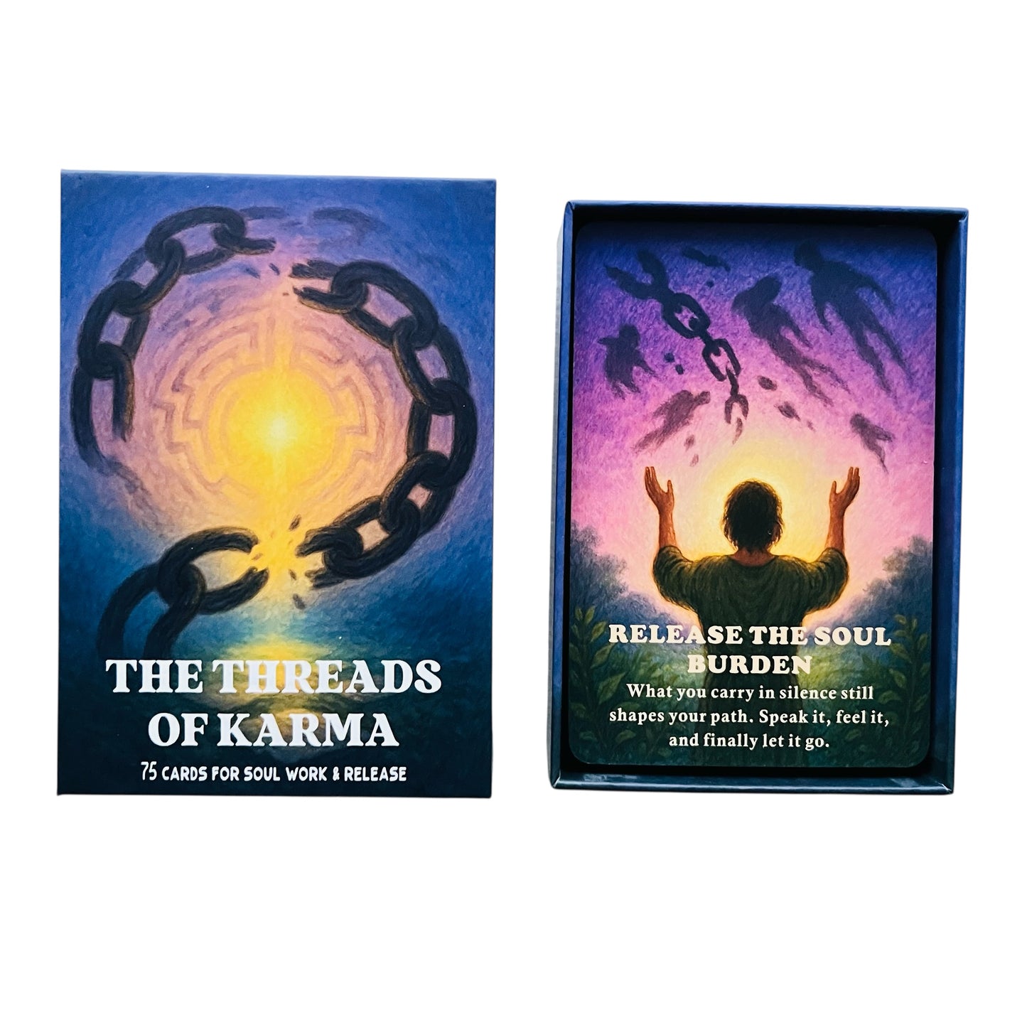 The Threads of Karma Oracle Deck + 1-Year Premium Access to Myself Tarot App